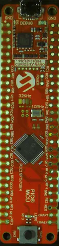 PIC18F57Q84 Curiosity Nano board