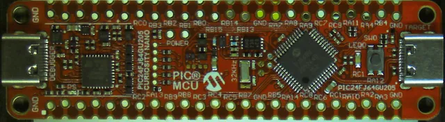 PIC24FJ64GU205 Curiosity Nano board